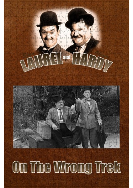 On The Wrong Trek (1936) Film Posterinin 500 Parça Puzzle Yapbozu