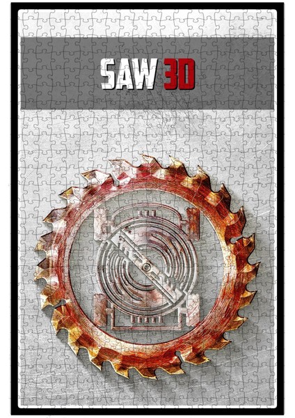 Saw 3D (2010) Film Posterinin 500 Parça Puzzle Yapbozu Sürüm2