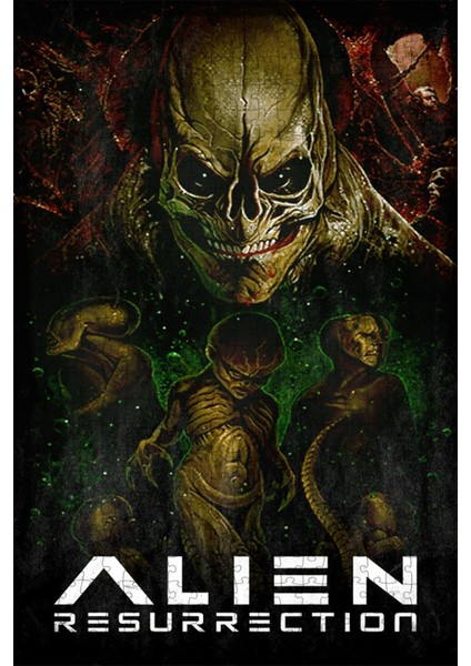 Alien Resurrection (1997) Film Posterinin 500 Parça Puzzle Yapbozu S75