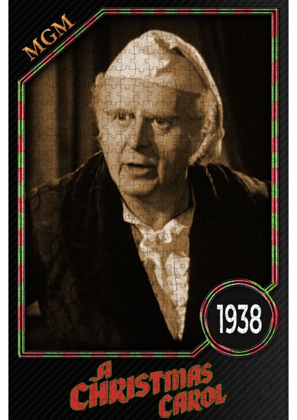 A Christmas Carol (1938) Film Posterinin 500 Parça Puzzle Yapbozu
