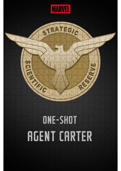 Marvel One-Shot: Agent Carter (2013) Film Posterinin 500 Parça Puzzle Yapbozu Sürüm2 O34