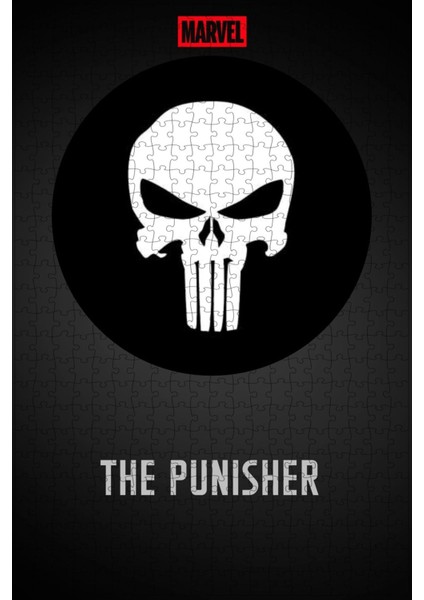 Marvel's The Punisher (2017) Film Posterinin 500 Parça Puzzle Yapbozu Sürüm2