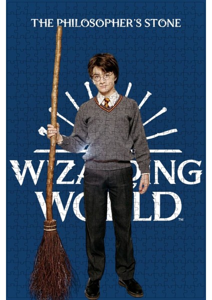 Harry Potter And The Philosopher's Stone (2001) Film Posterinin 500 Parça Puzzle Yapbozu Sürüm6