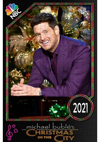 Michael Bublé's Christmas In The City (2022) Film Posterinin 500 Parça Puzzle Yapbozu