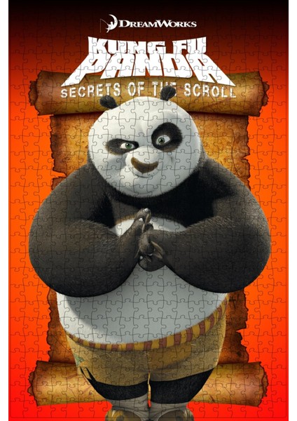 Kung Fu Panda: Secrets Of The Scroll (2016) Film Posterinin 500 Parça Puzzle Yapbozu Sürüm2