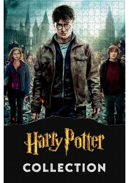 Harry Potter Collection Film Posterinin 500 Parça Puzzle Yapbozu Sürüm3 J13