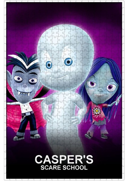 Casper's Scare School (2006) Film Posterinin 500 Parça Puzzle Yapbozu E67