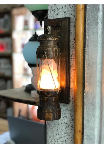 Ahşap Gemici Feneri Tuz Lambası fırsatları