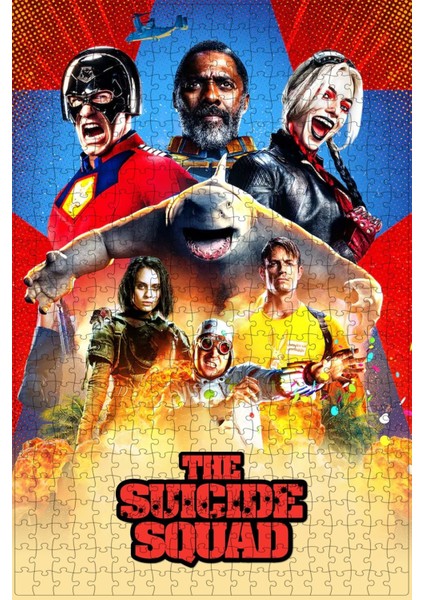 The Suicide Squad (2021) Film Posterinin 500 Parça Puzzle Yapbozu B48
