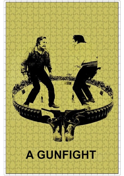 A Gunfight (1971) Film Posterinin 500 Parça Puzzle Yapbozu