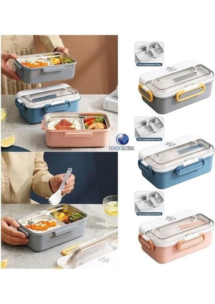 Vagonlife Paslanmaz Çelik Lunch Box Yemek Kabı 900 ml