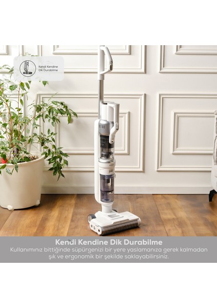 Aquaclean Pet 3In1 Kablosuz Islak&Kuru Dik Süpürge, Paspas Ve El Süpürgesi