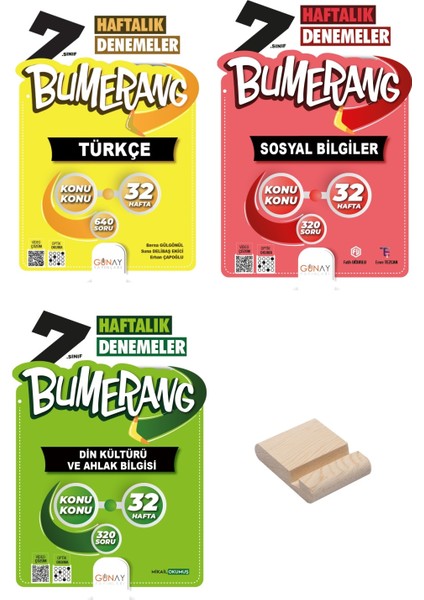 7.Sınıf Bumerang 32 Haftalık Türkçe Sosyal Bilgiler ve Din Kültürü Denemeleri