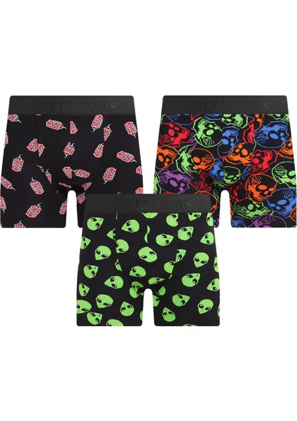 Erkek 3'lü Boxer Kumaş Premium Paket Özel Dizayn. Düz Likralı Boxer Şort Çeyizlik Hediyelik fiyatları