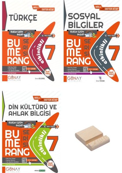 7.Sınıf Bumerang Etkinlikli Türkçe Sosyal Bilgiler ve Din Kültürü 3'Lü Set
