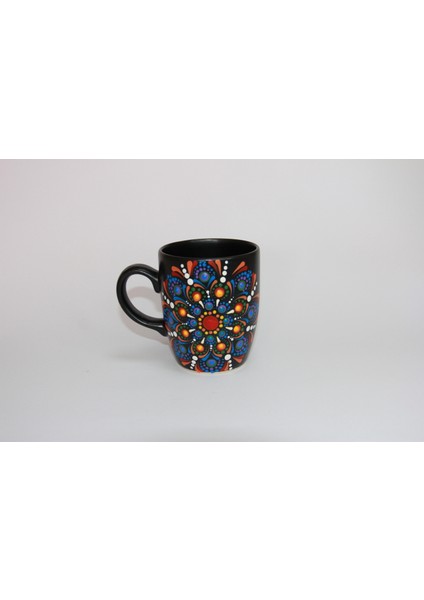 El Yapımı Kişiye Özel Hediyelik Dot Mandala Kupa Bardak