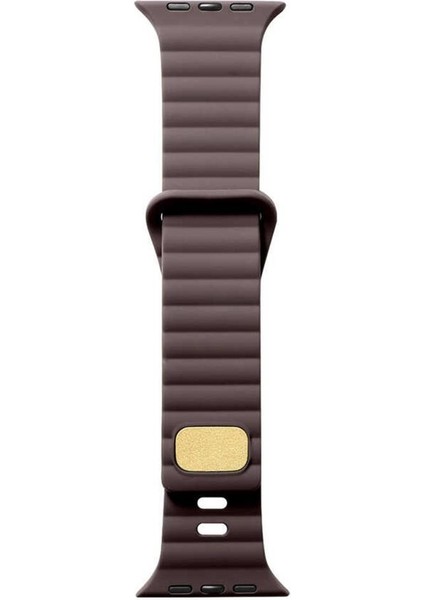 KRD-73 Apple Watch Ultra 49MM Uyumlu Şerit Tasarım Lüx Silikon Kordon