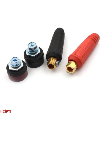 DKJ10-25 200A Konnektör Çift 10-25MM2 Kablo Yüksek Akım Kilitli Panel Tip Konnektör Kaynak Makinesi