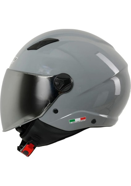 Kask Sway Sw 765 Gloss Nardo Grey Çenesiz