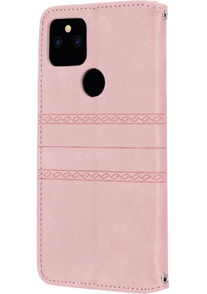 Google Piksel 5 Xl Için Flip Case Manyetik Kapatma Darbeye Koruyucu Pu (Yurt Dışından)