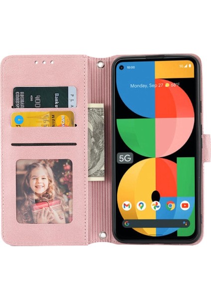 Google Piksel 5 Xl Için Flip Case Manyetik Kapatma Darbeye Koruyucu Pu (Yurt Dışından)