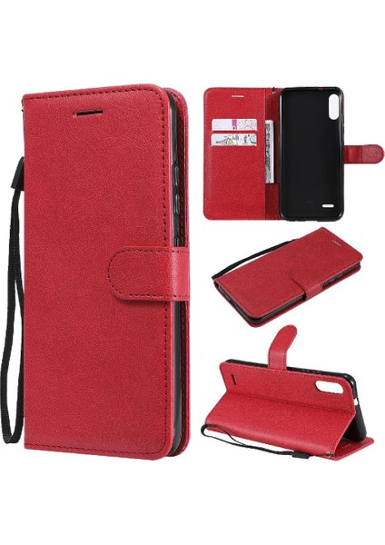 Kart Yuvası Yüksek Kaliteli Deri Iş ile Lg LG/K22 Plus Için Flip Case (Yurt Dışından)