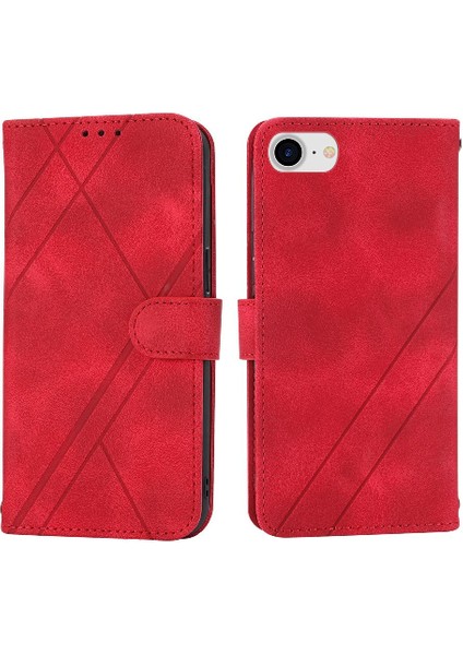 Iphone 6/7 Için Filp Durumda/8 Pu Deri Kayış Kickstand Kredi Kartı Tutucu (Yurt Dışından)