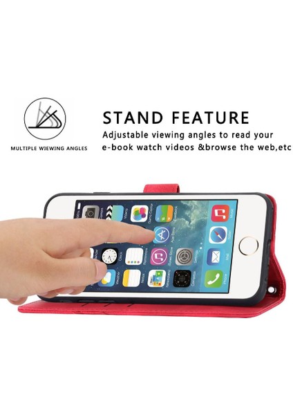 Iphone 6/7 Için Filp Durumda/8 Pu Deri Kayış Kickstand Kredi Kartı Tutucu (Yurt Dışından)