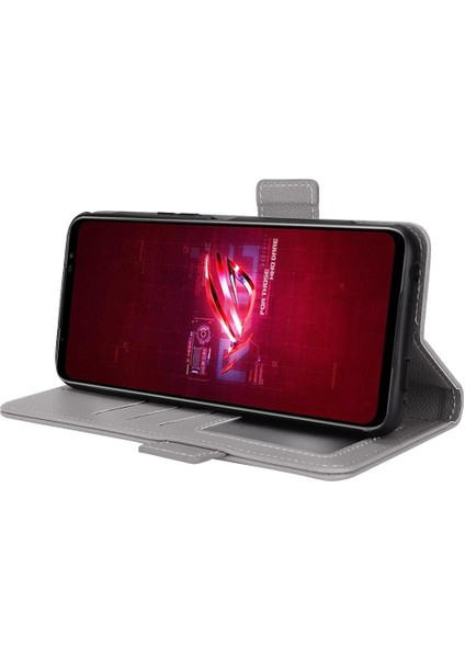 Asus Rog Telefon 6 Için Kılıf Yan Toka Pu Deri Kart Yuvaları Tutucu Cüzdan (Yurt Dışından)