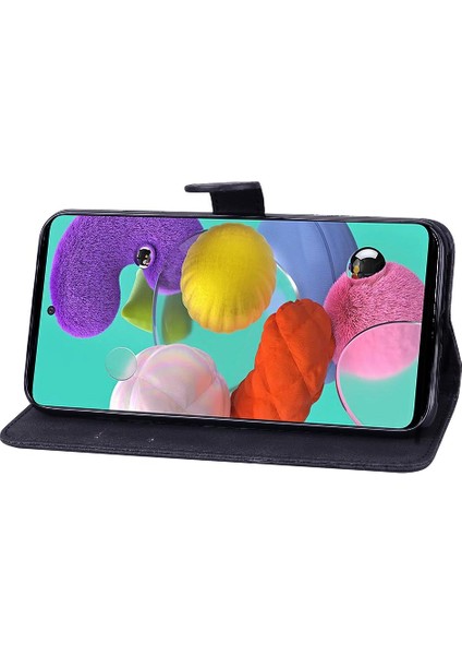 Samsung Galaxy A71 5g Için Kılıf Kart Yuvası Standı ile Flip Telefon Kılıfı Büyük (Yurt Dışından)