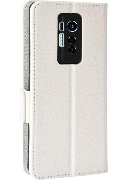 Tecno Phantom x Kart Yuvaları Için Kılıf Tutucu Pu Deri Cüzdan Yan Toka (Yurt Dışından)