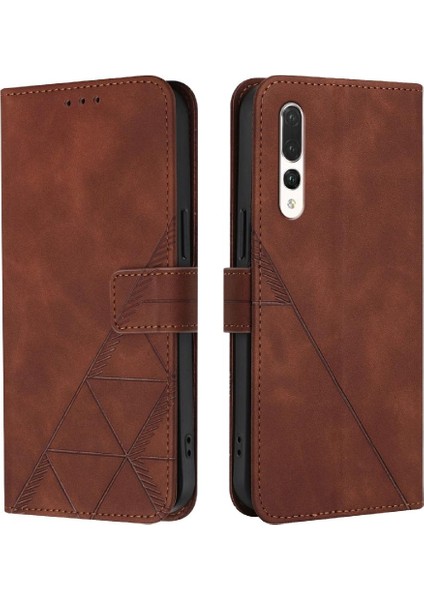 Huawei P20 Pro Flip Folio Kitap Koruyucu Pu Deri Kredi Kartı (Yurt Dışından)