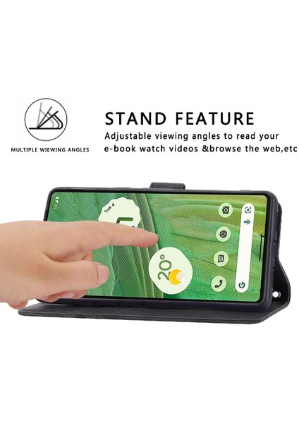Google Pixel 7 Pro Kickstand Tam Koruma Anti Scratch Pu Için Filp Durumda (Yurt Dışından)