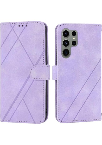 Samsung Galaxy S22 Ultra 5g Için Filp Durumda Tam Koruma Kickstand Pu (Yurt Dışından)