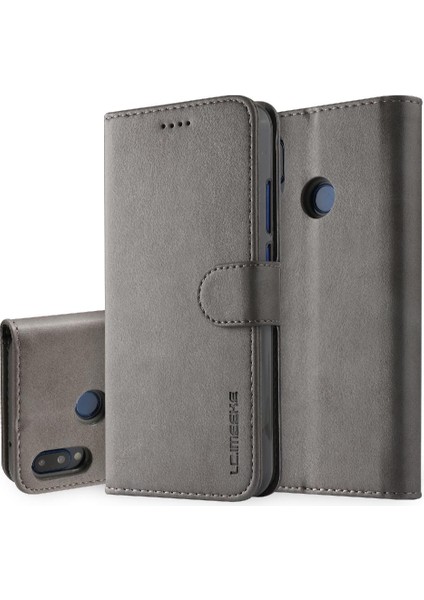 Tutucu Kart Yuvaları ile Huawei P20 Lite Için Kılıf Cüzdan Buzağı Doku Flip (Yurt Dışından)