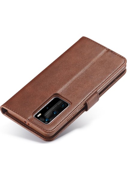 Tutucu ile Huawei P40 Pro Buzağı Doku Yatay Çevir Deri (Yurt Dışından) indirimleri