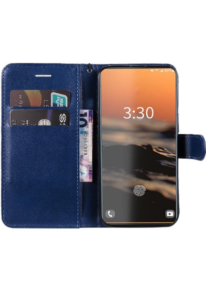 Samsung Galaxy S23 Ultra Klasik Düz Renk Iş Cüzdan Için Flip Case (Yurt Dışından)