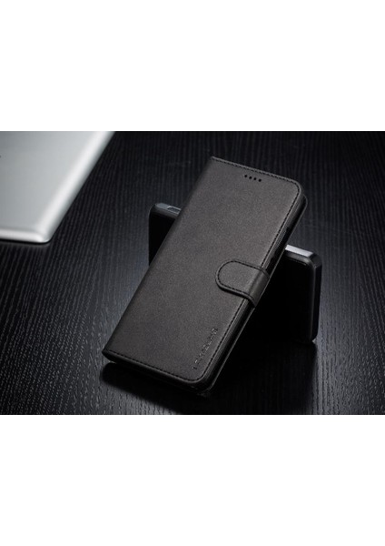 Tutucu ile Huawei P30 Lite Için Kılıf Buzağı Doku Yatay Çevir Deri (Yurt Dışından) modelleri