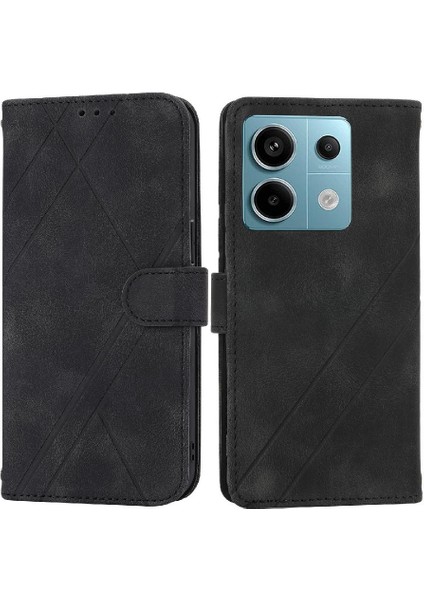 Xiaomi Redmi Not 13 Için Filp Durumda 5g Kickstand Kredi Kartı Tutucu Pu Anti (Yurt Dışından)