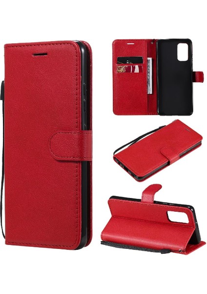 Samsung Galaxy A32 4g Klasik Düz Renk Iş Cüzdan Için Flip Case (Yurt Dışından)