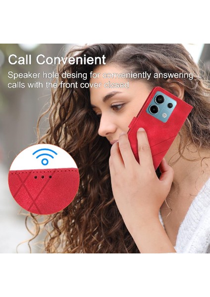 Xiaomi Poco X6 5g Anti Scratch Için Filp Durumda Tam Koruma Kickstand Pu (Yurt Dışından)
