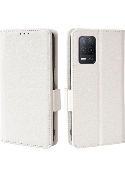 Realme 8 5g Pu Deri Manyetik Yan Toka Cüzdan Kart Yuvaları Için Kılıf (Yurt Dışından)