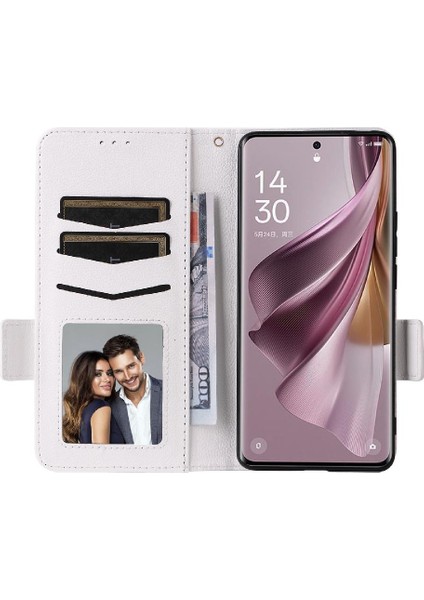 Oppo Için Kılıf Oppo 10 Pro 5g Pu Deri Kart Yuvaları Tutucu Manyetik Yan (Yurt Dışından)