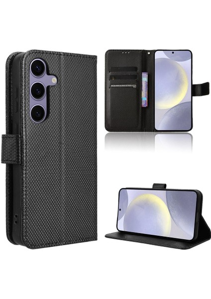 Samsung Galaxy S24 Artı Kapak Kart Tutucu Kickstand Manyetik (Yurt Dışından)