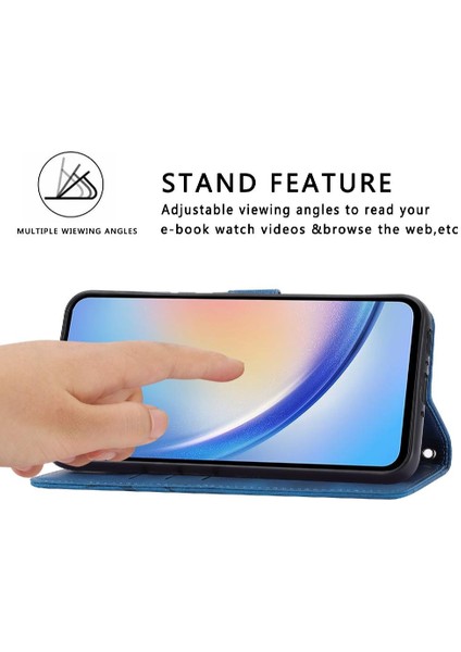 Samsung Galaxy Için Filp Durumda A52S 5g Bilek Kayışı El Cüzdan Pu Deri (Yurt Dışından)