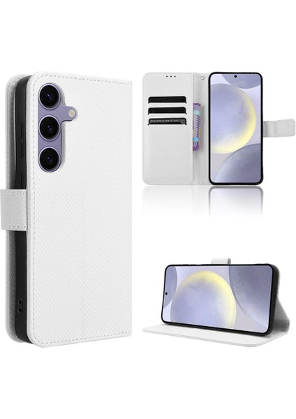 Samsung Galaxy S24 Artı Kapak Kart Tutucu Kickstand Manyetik (Yurt Dışından)