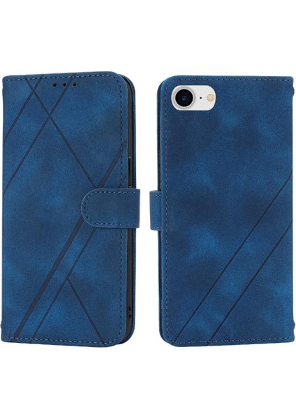 Filp Durumda iphone 6/7 /8 Bilek Kayışı Pu Deri Kapak El Cüzdan Kartı (Yurt Dışından)
