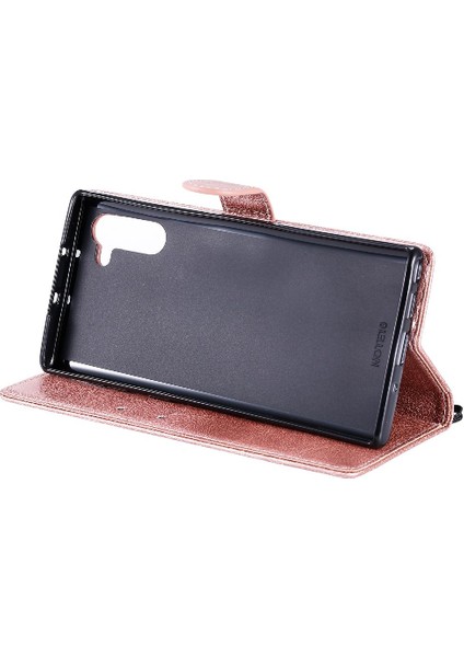 Samsung Galaxy Not 10 Klasik Düz Renk ile Yüksek Kalite Için Flip Case (Yurt Dışından)