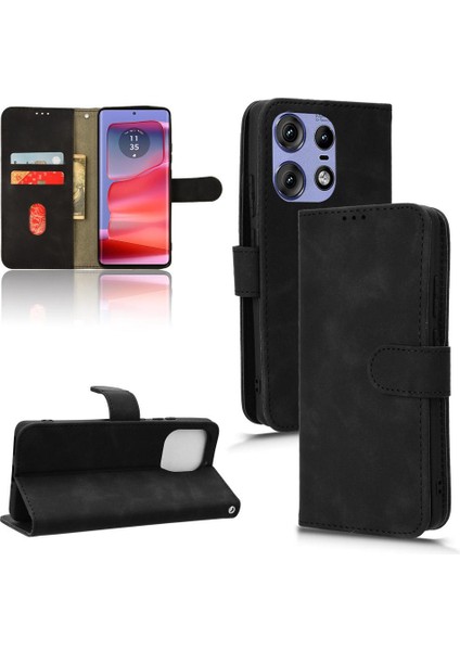Motorola Moto Kenar 50 Pro Için Kılıf Kart Sahibinin Flip ile Tam Koruma (Yurt Dışından)
