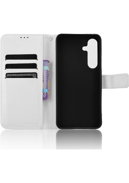 Samsung Galaxy S24 Artı Kapak Kart Tutucu Kickstand Manyetik (Yurt Dışından)